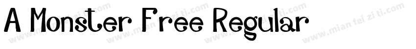 A Monster Free Regular字体转换